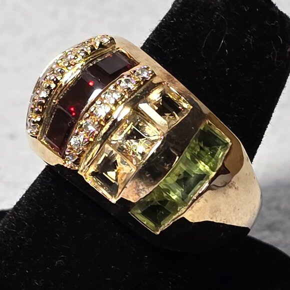 Multi-Color Sterling Silver Ring - Picture 3 of 8